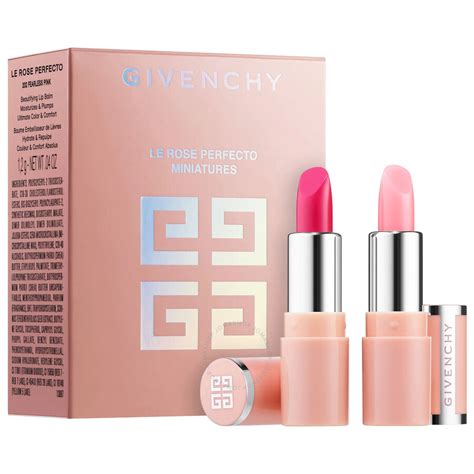 Givenchy Le Rose Perfecto Mini Lip Balm Duo 01 Perfect Pink